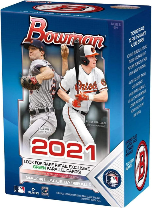 2021 Topps Bowman Baseball Blaster Box (72 cards/box)