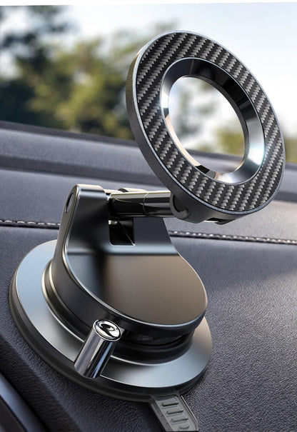 LISEN for MagSafe Car Mount [3800gf Strong Magnet&90+LBS Suction] 360° Adjustable Vacuum Magnetic Phone Holders for Your Car, for iPhone 18 Pro Max 17 16 15 Car Accessories Women Men Smartphone White