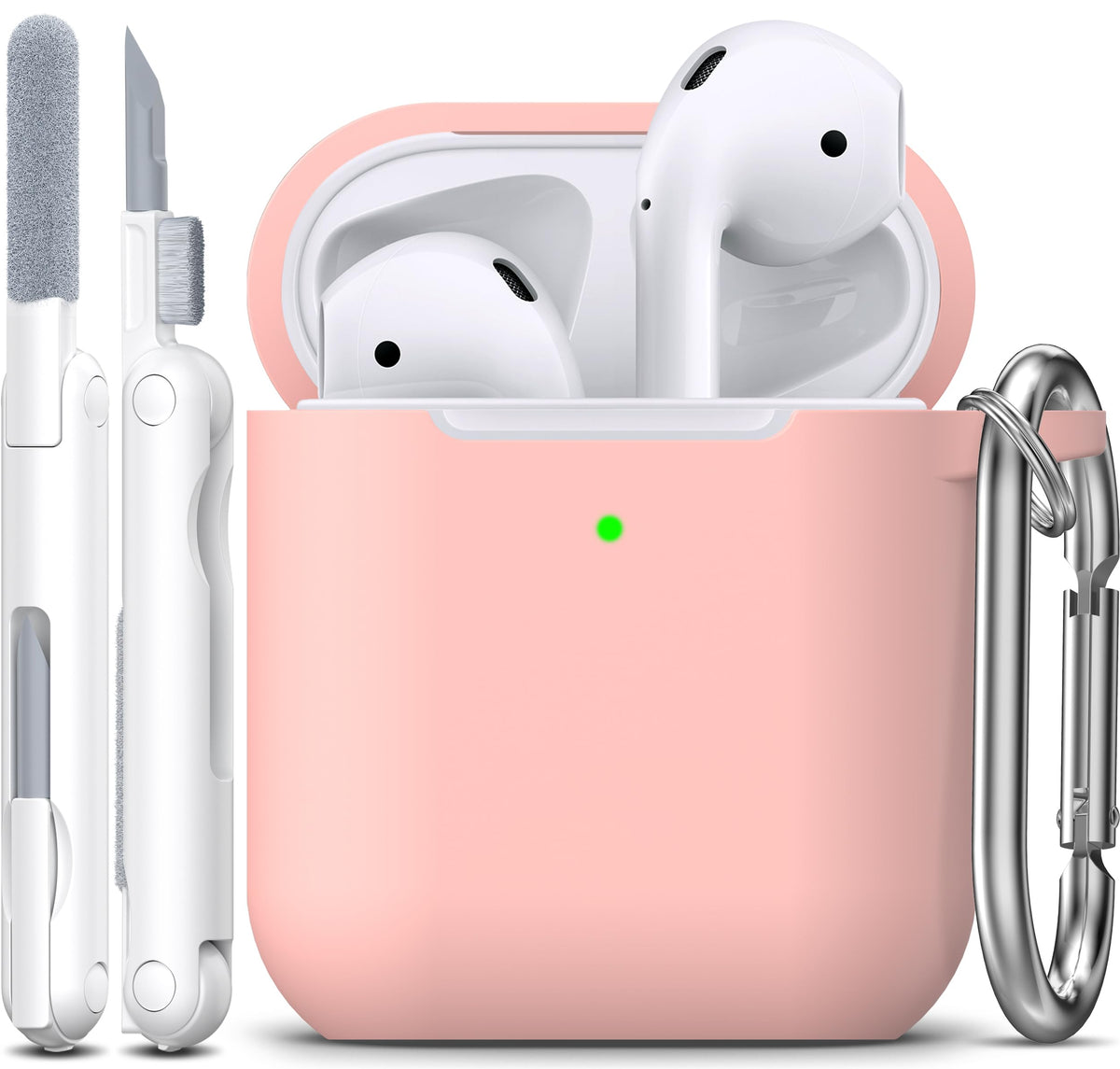 R-fun for AirPods 2nd/1st Case Silicone Cover, Banana Violet