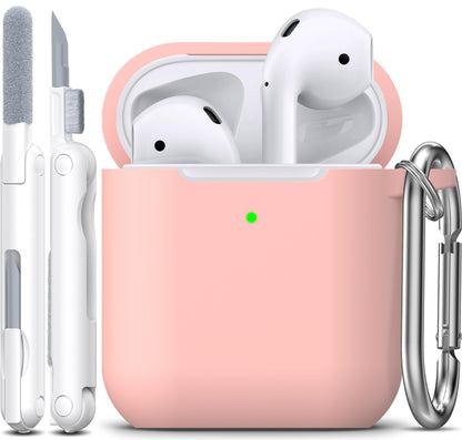 R-fun for AirPods 2nd/1st Case Silicone Cover, Banana Violet