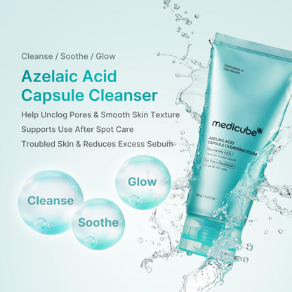 medicube Facial Cleanser PDRN Pink Glutathione Capsule Foam Cleanser