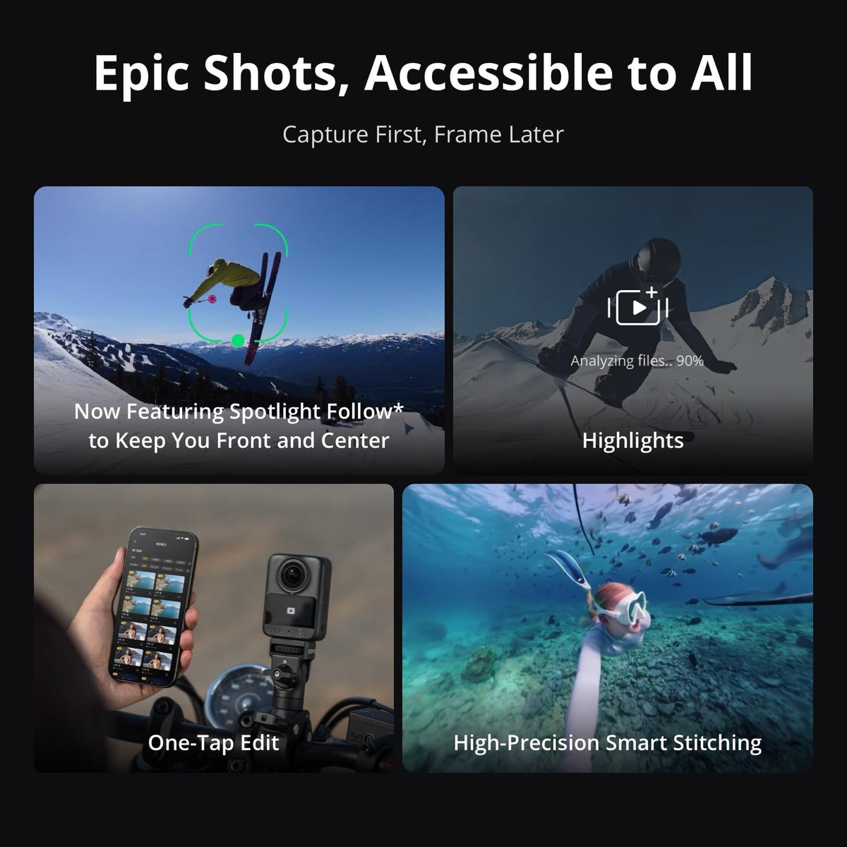 DJI Osmo Action Quick-Release Adapter Mount, Compatibility: Osmo 360, Osmo Action 3, Osmo Action 4, Osmo Action 5 Pro