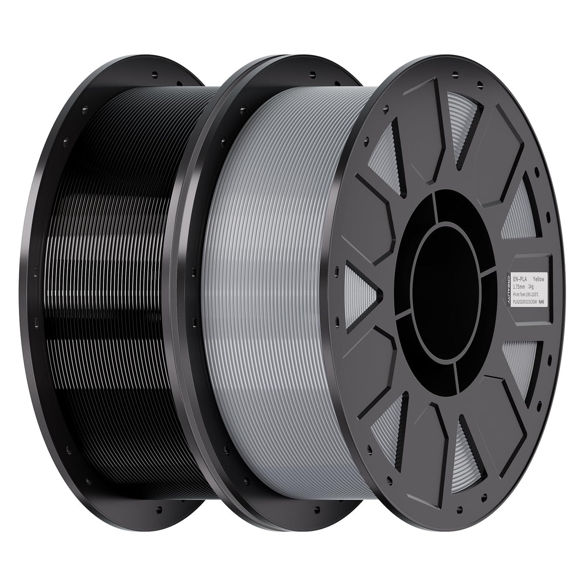 Creality PETG Filament 1.75mm 4KG, Black+White+Blue+Red, Total 4-Pack