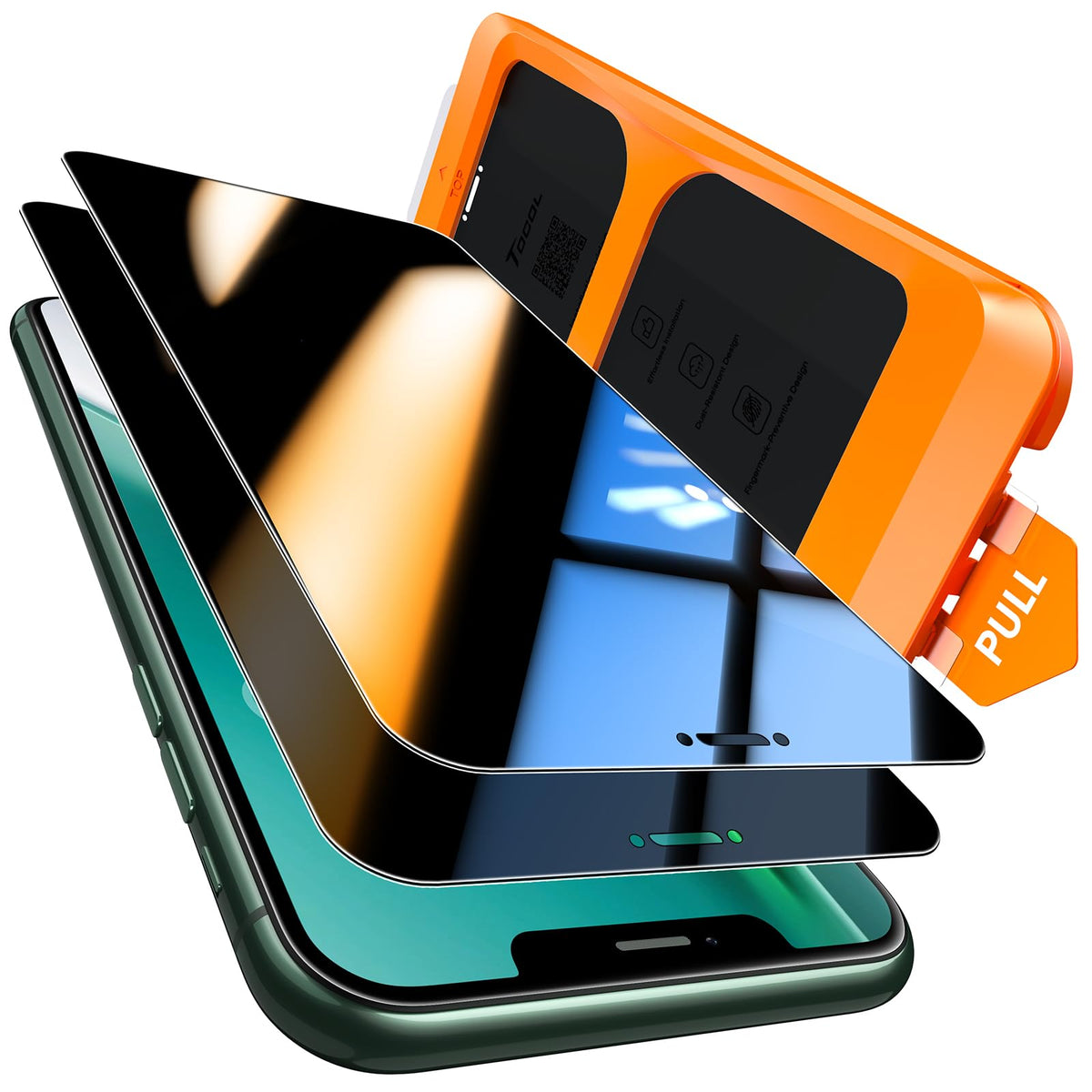TOCOL for iPhone 17 Screen Protector, Easy Installation