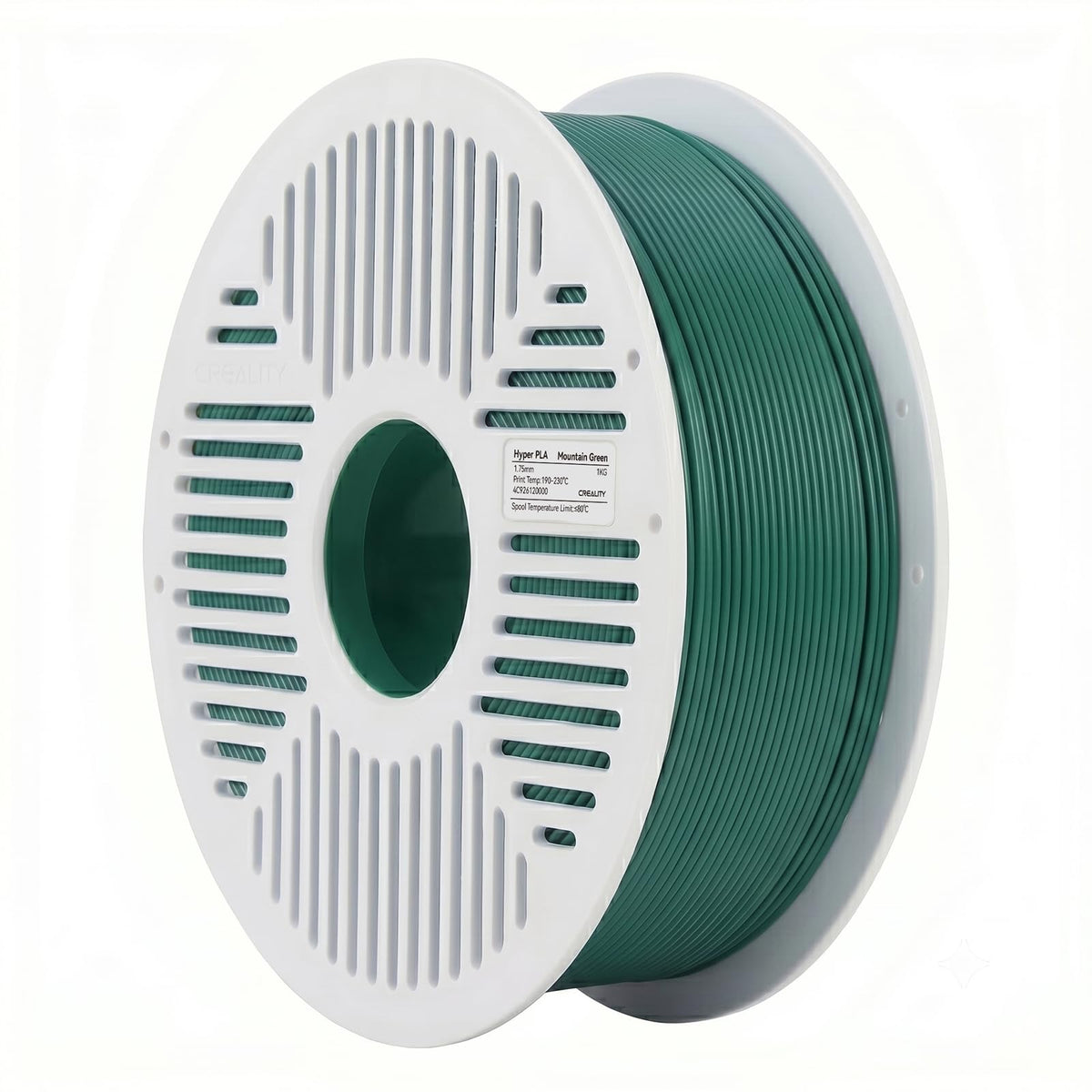 Creality Hyper PLA Filament RFID 1.75mm with Reusable Spool 1KG, High Speed Up to 600mm/s, White, 1-Pack