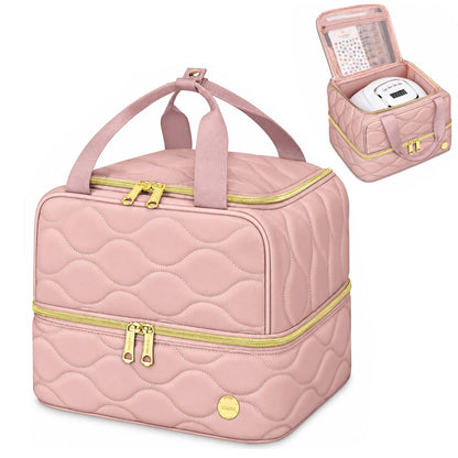 YOREPEK Nail Polish Bag Organizer Case Holds 56+ Bottles (15ml/0.5 fl.oz)
