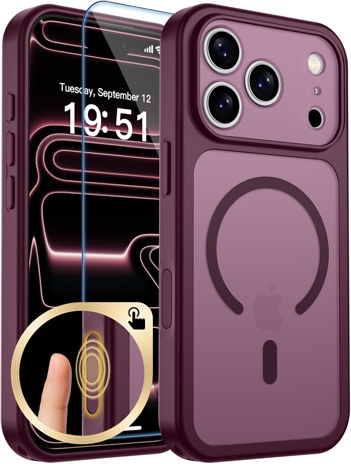 zapica Magnetic for iPhone Air Case, Dark Blue