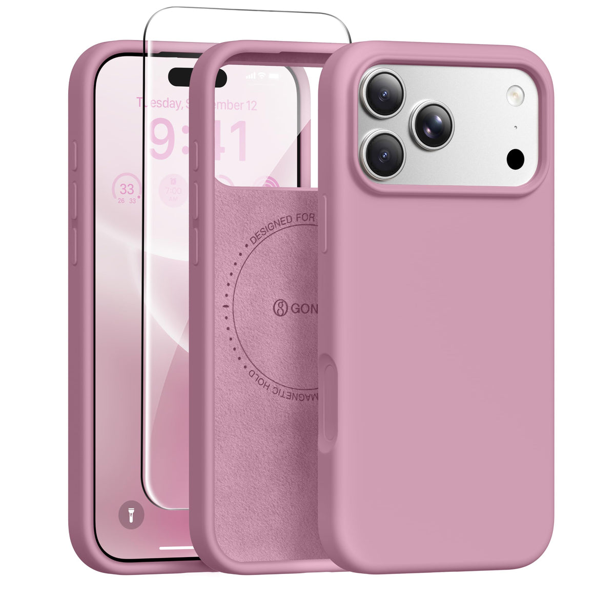 GONEZ for iPhone 18 Pro Max Case/iPhone 17 Pro Max Case, Mist Blue