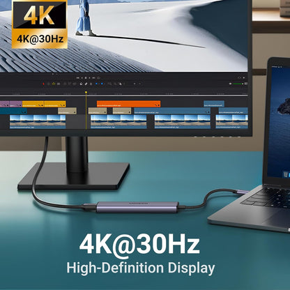 UGREEN USB C Hub 5 in 1 Multiport USB Adapter 4K HDMI, 100W Power Delivery