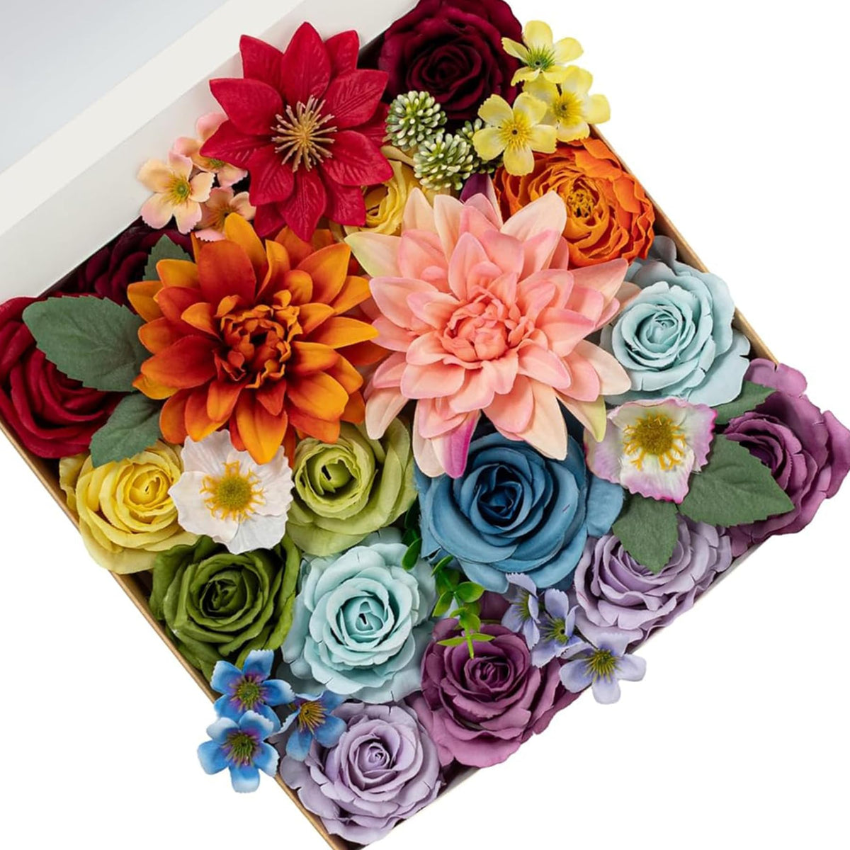 Fall Artificial Flowers DIY Bouquet Combo Faux Rose for Home Decor