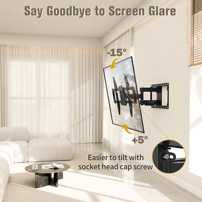 Mounting Dream Full Motion TV Wall Mount for Most 42-90 Inch TV Heavy Duty