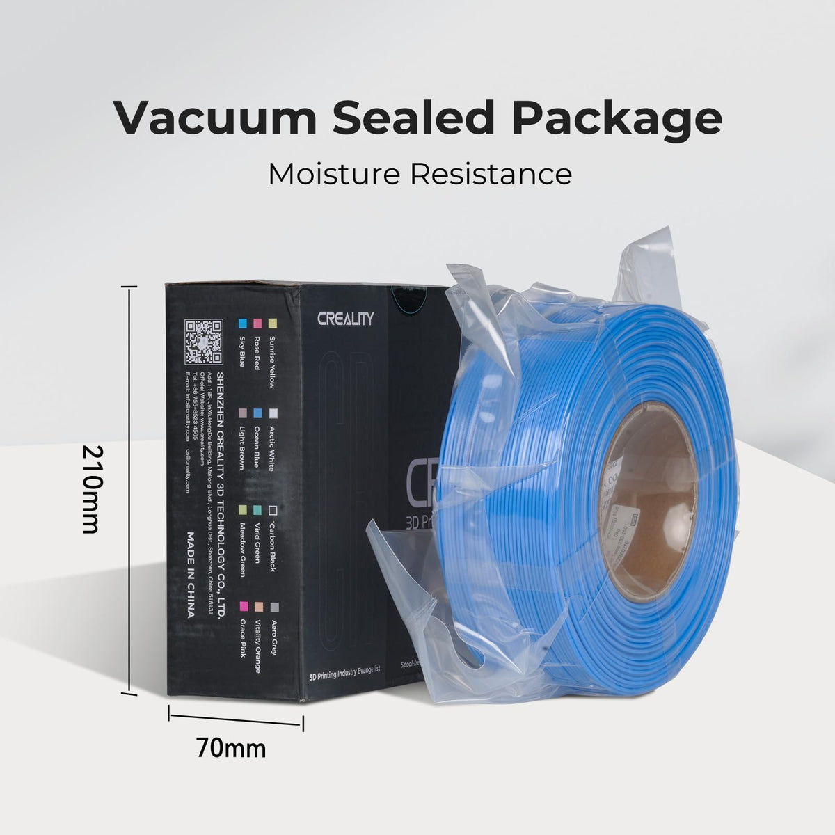 Creality PETG Filament Refill 1.75mm, 2kg, Black 2-Pack
