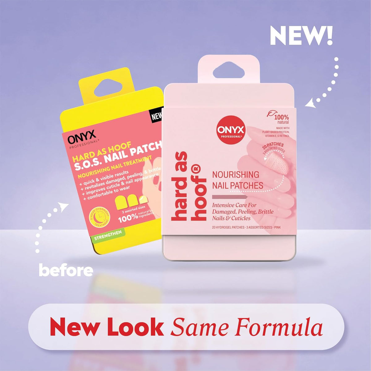 Onyx Professional Hard as Hoof Nail Repair Patches, 20 Patches