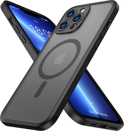 ImpactStrong Magnetic Guard Designed for iPhone 17 Air Case [Camera Protection] [Military Grade Drop Tested] [Compatible with MagSafe] Slim Translucent Matte Phone Case (6.6") - Navy Blue
