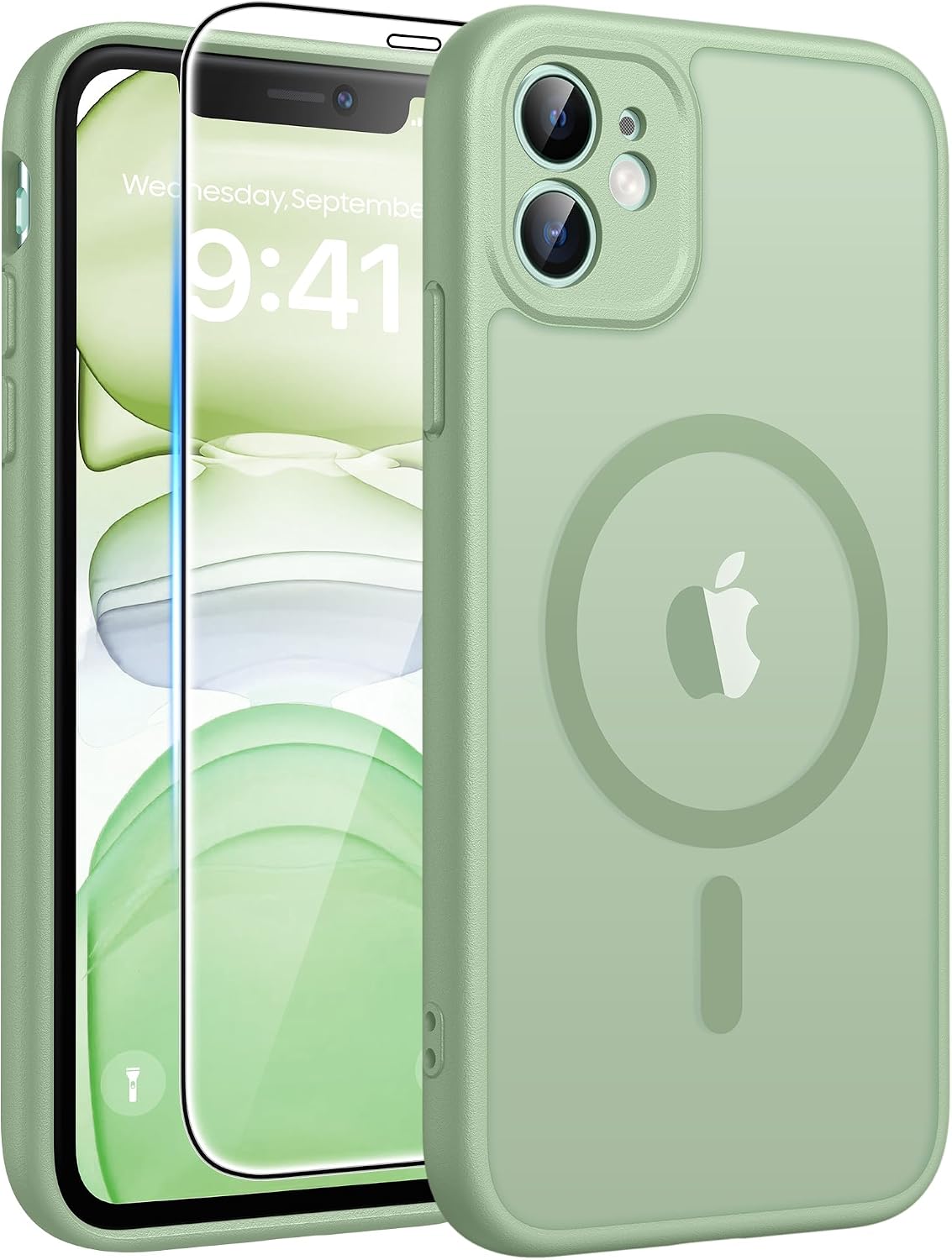 FNTCASE for iPhone 16 Plus Case, Fit for Magsafe, White