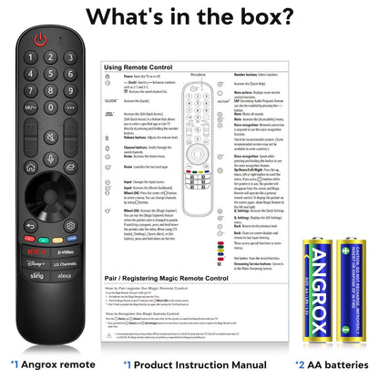 Replacement for Samsung TV Remote, for All 2018-2024 Samsung Remote Control for Smart TV with Voice Control. No Solarcell. 2-Year Warranty.