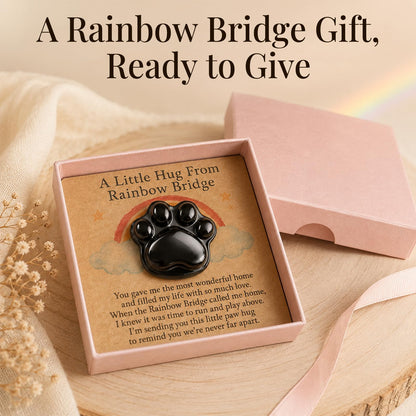 Dog Memorial Gifts for Loss of Dog, Rose Quartz Paw & Memorial Bracelet