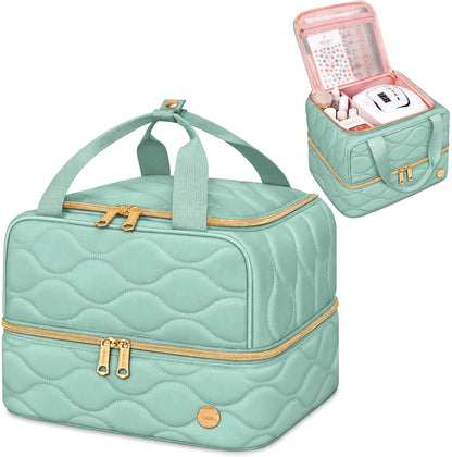 YOREPEK Nail Polish Bag Organizer Case Holds 56+ Bottles (15ml/0.5 fl.oz)