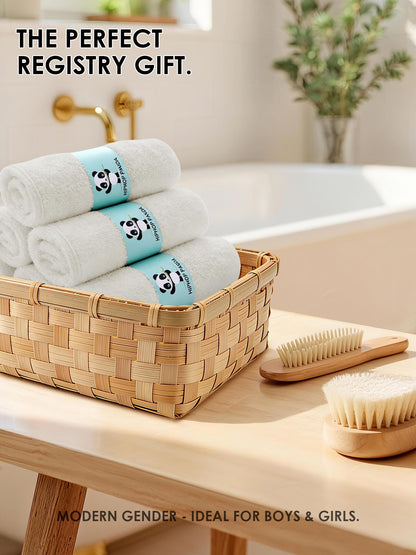 HIPHOP PANDA Soft Baby Washcloths, 2-Layer, 30 Pack Newborn Gift Set