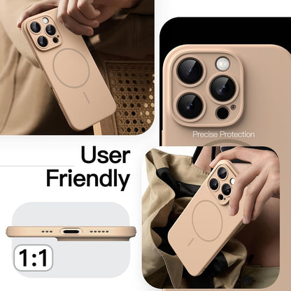 JETech Magnetic Slim Case for iPhone 18 Pro, Dark Cherry