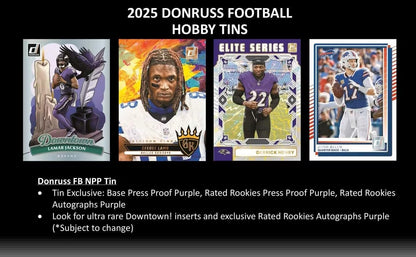 2025 Panini Donruss Football Trading Cards Tin