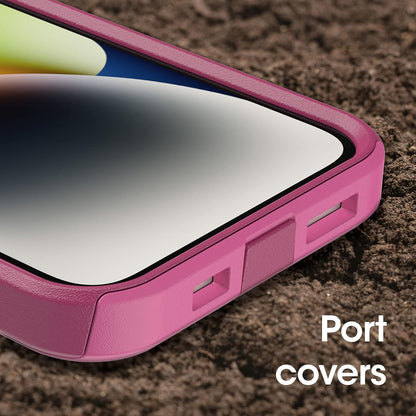 OtterBox iPhone 14 & iPhone 13 Commuter Series Case - BLACK , slim & tough, pocket-friendly, with port protection