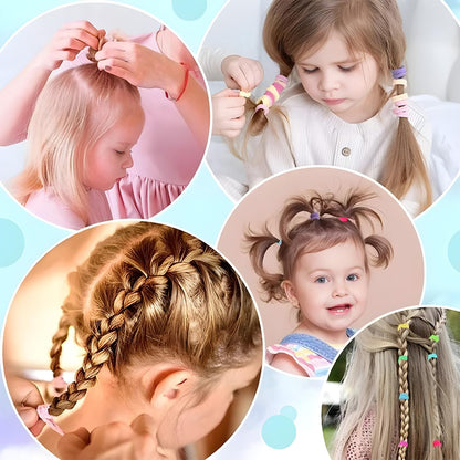 200 Pack Hair Ties BEoffer Baby Toddlers Girls Elastics Hair Band No Damage