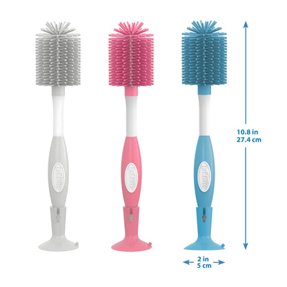 Dr. Brown's Soft Touch Baby Bottle Cleaning Brush, Gray, 1-Pack