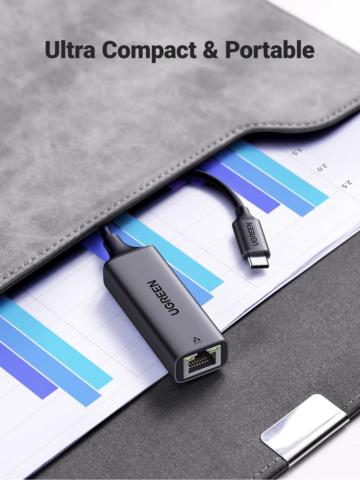 UGREEN USB C to Ethernet Adapter, Plug and Play 1Gbps Aluminum Adapter