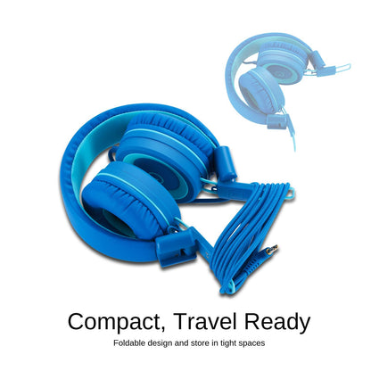 noot products K11 Kids Headphones with Wired Cord 3.5mm Jack Navy/Teal
