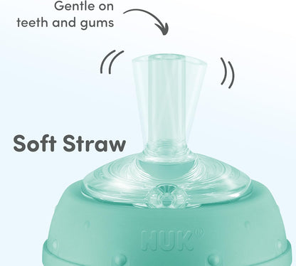 NUK Learner Straw Cup, 10oz, 2-Pack, Amazon Exclusive Timeless