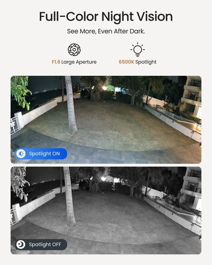 REOLINK Elite Pro WiFi, 16MP Outdoor Security Camera, 180° Panoramic View
