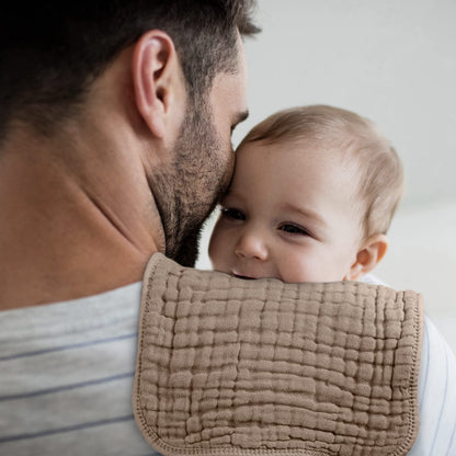 Looxii Muslin Baby Burp Cloths, Absorbent Brup Rags 6 Pack Set for Baby