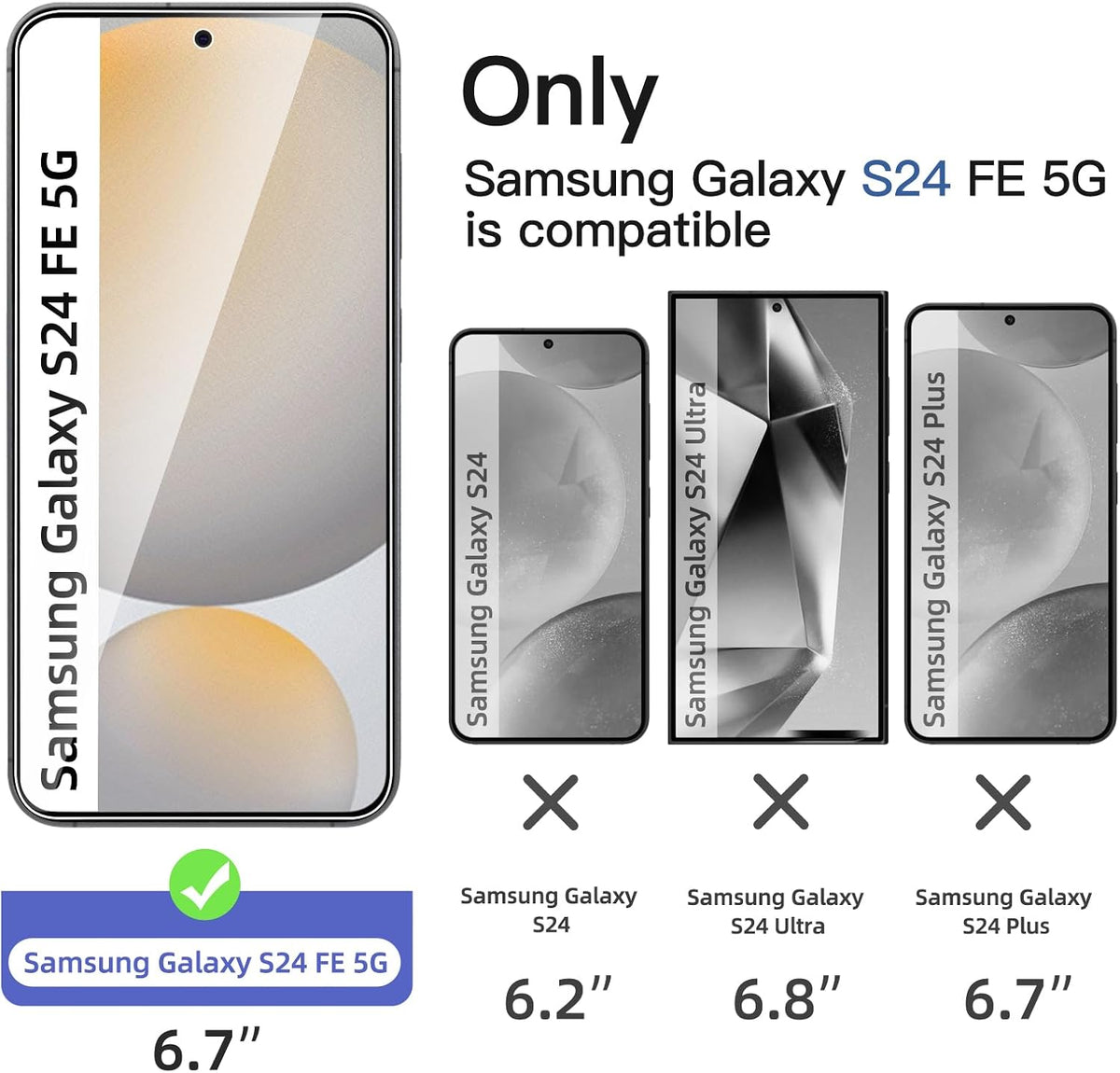 NEW'C for Samsung Galaxy S23 6.1" (SM-S911),Screen Protector Tempered Glass