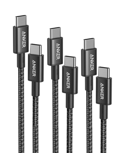 Anker USB C to USB C Cable, 100W Fast Charging Cable(1-Pack, 10 ft, Black)