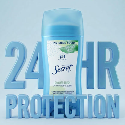 Secret Antiperspirant Deodorant for Women, Shower Fresh, 2.6 oz Pack of 2