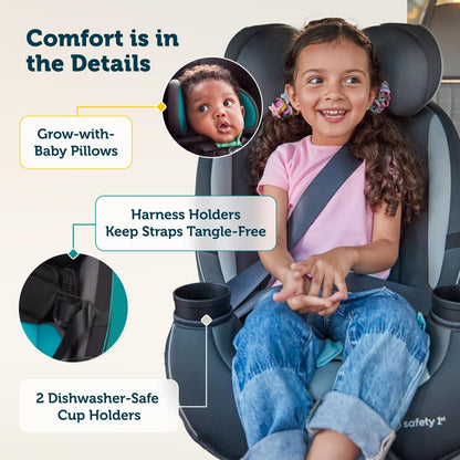 Safety 1st Grow and Go All-in-One Convertible Car Seat - Black Phantom