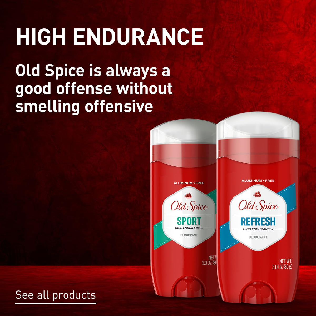 Old Spice Deodorant for Men, Aluminum Free, Sport Scent, 3.0 oz Pack of 3
