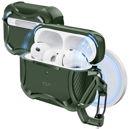 ESR for AirPods Pro 2 Case, Compatible with MagSafe, Cyber Series, Black