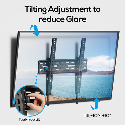 Fixed TV Wall Mount Bracket for 50 55 65 70 75 85 86 Inch TVs