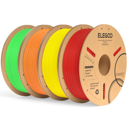 ELEGOO PLA Plus 3D Printer Filament 1.75mm White 2KG, Tougher & Stronger