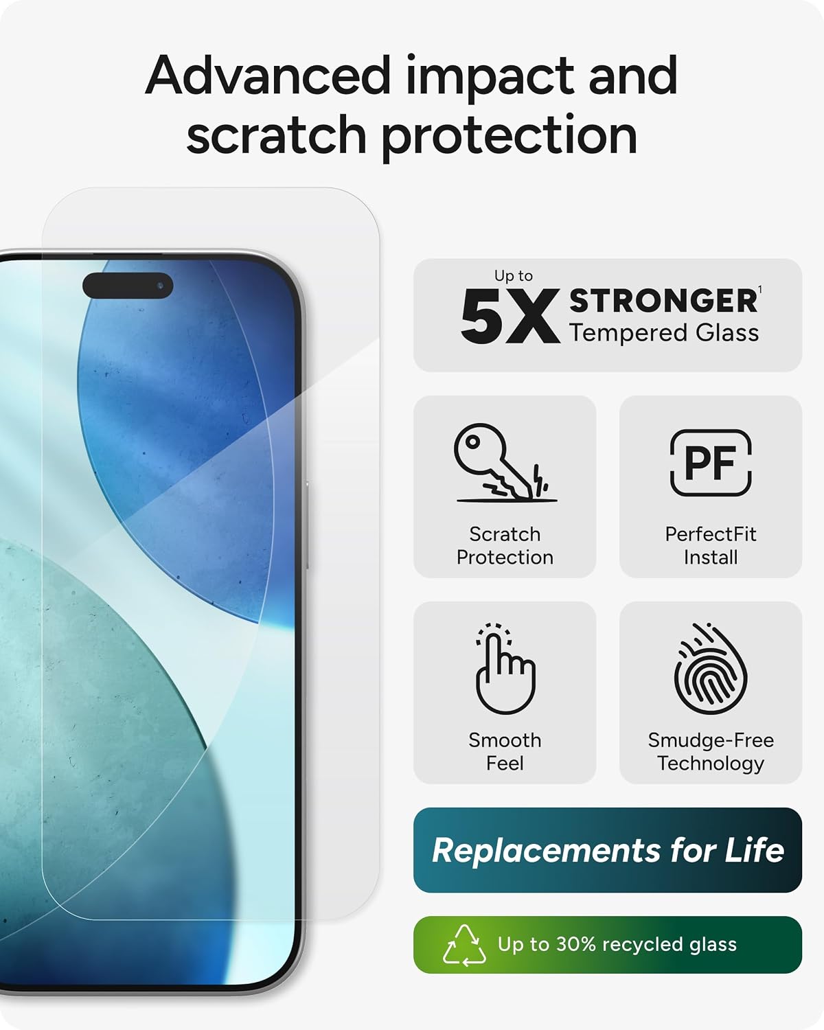 ZAGG Glass Elite Screen Protector for iPhone 17 Pro/ 18 Pro