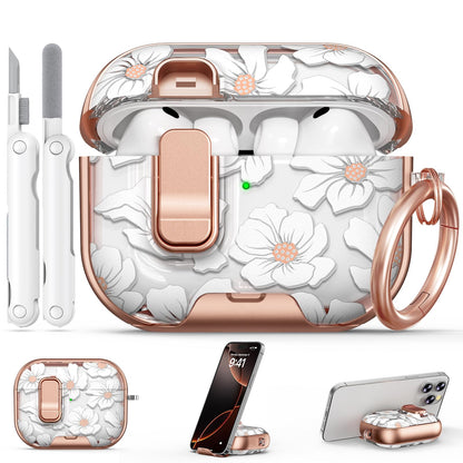 for AirPods Pro 2nd/1st Case (2023-2019)-Purple Bell Flower
