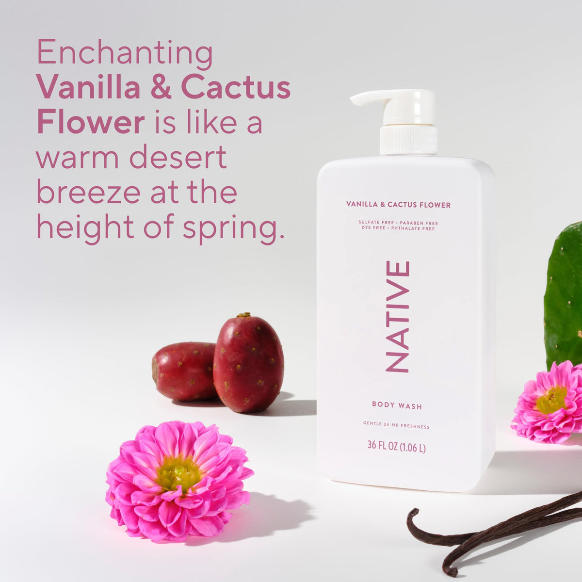 Native Body Wash 3 Pack - Natural Body Wash Women & Men - SLS & Paraben Free - Cucumber & Mint, Coconut & Vanilla, Lavender & Rose