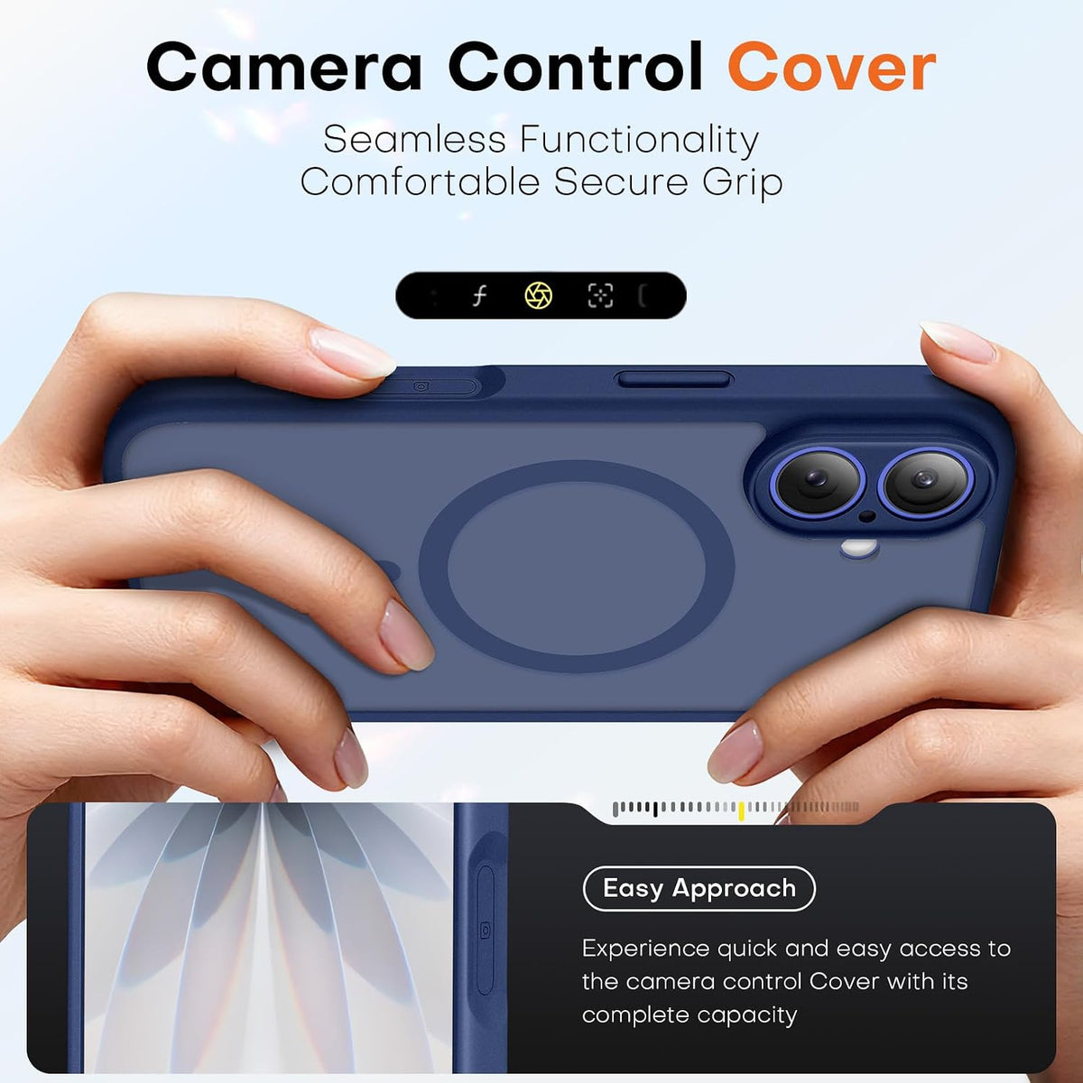 TAURI for iPhone 16 Pro Max Case, Compatible with MagSafe, Purple