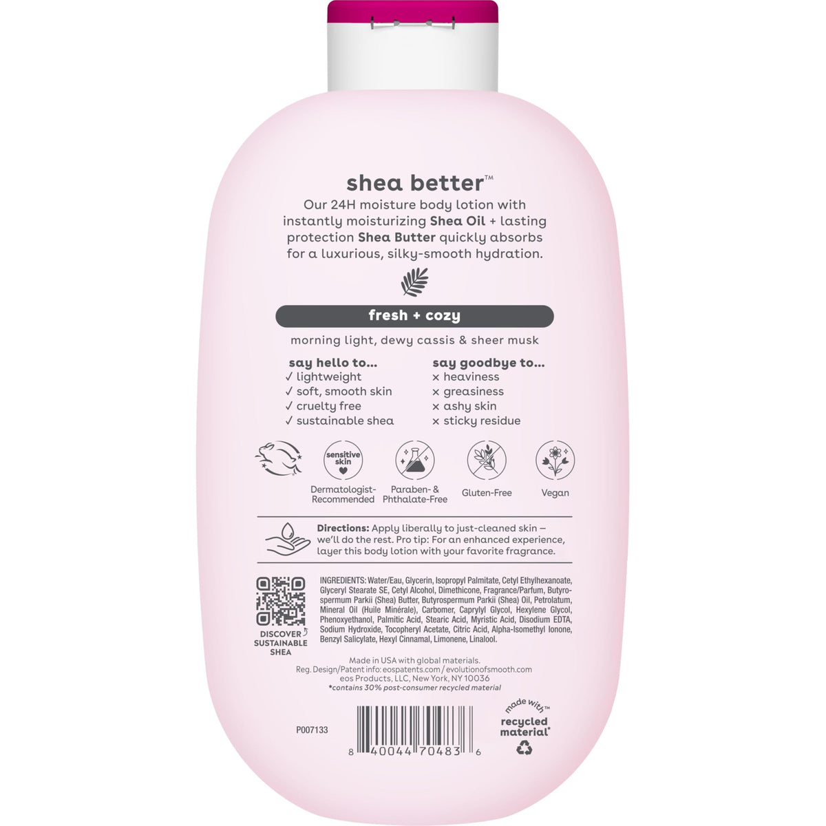eos Shea Better Body Lotion- Crème de Pistachio, Natural Shea, 16 fl oz