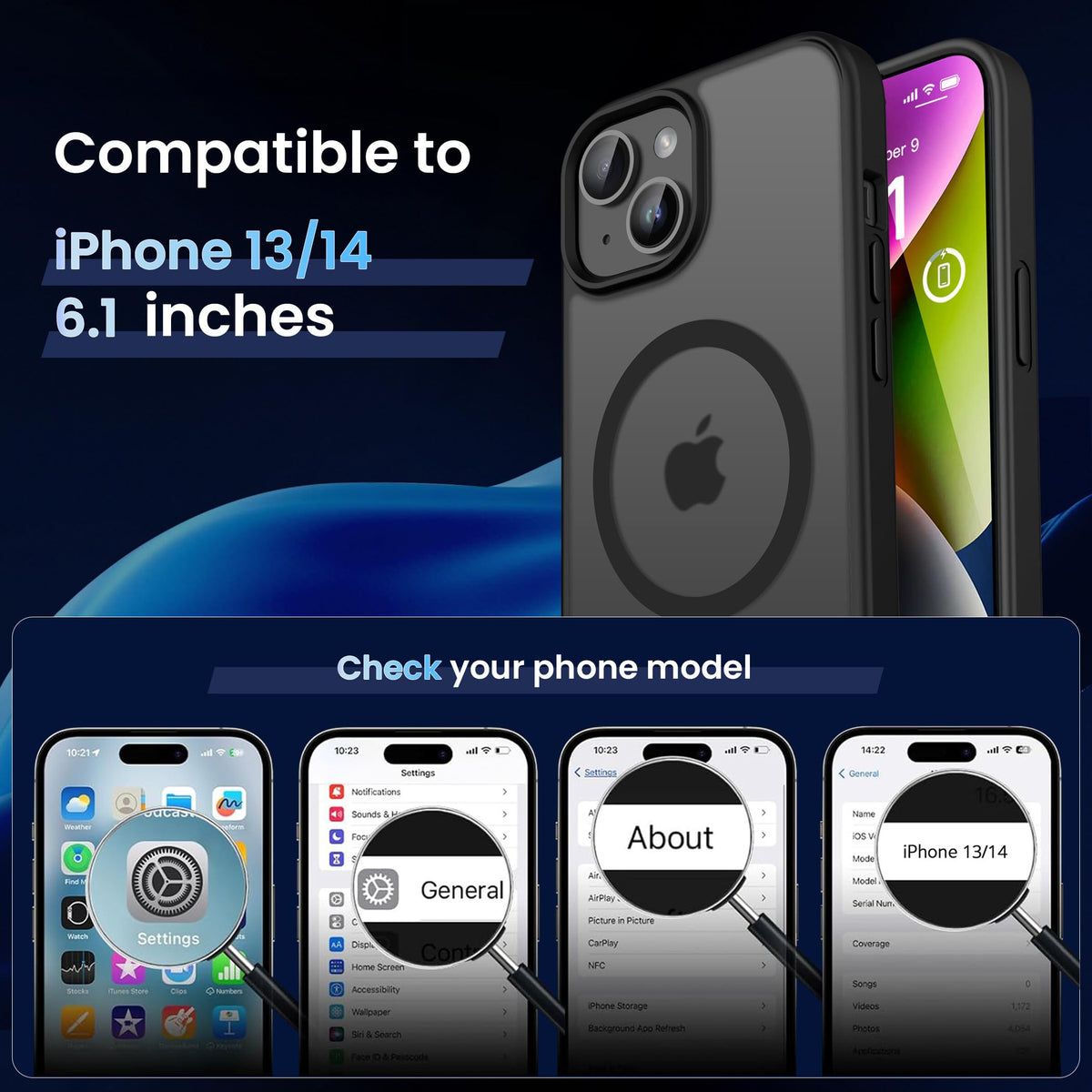 CACOE Magnetic Case for iPhone 17 6.3 inch, Light Purple