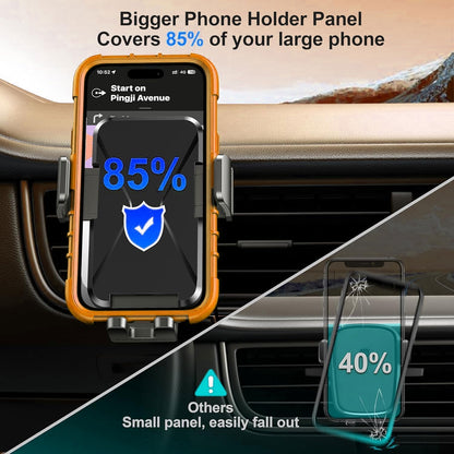 Qifutan Dash Mounted Holders Phone Holders for Your Car Phone Mount for Car Windshield Dashboard Air Vent Universal Pads Mats Mounts Hands Free Automobile Cell Phone Holder Fit for iPhone Smartphone