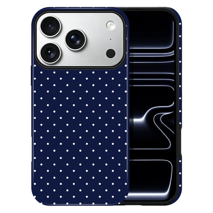 Polka Dot Pattern Phone Case for iPhone 17 6.3", White
