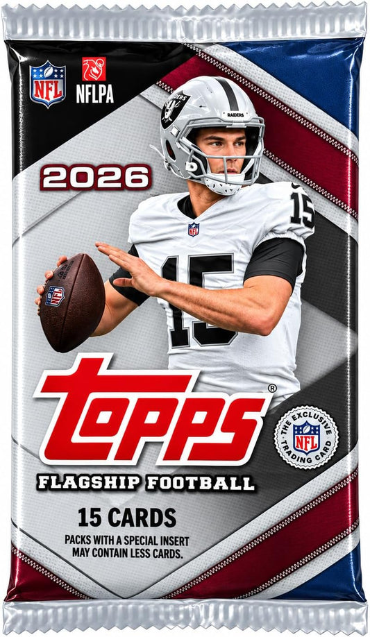 2026 Topps Football Mega Pack -15 Cards Per Pack